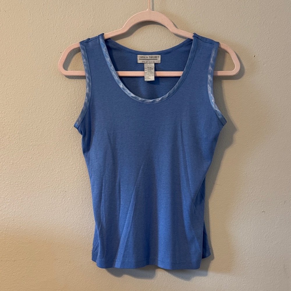 Carolyn Taylor Blue Tank Top